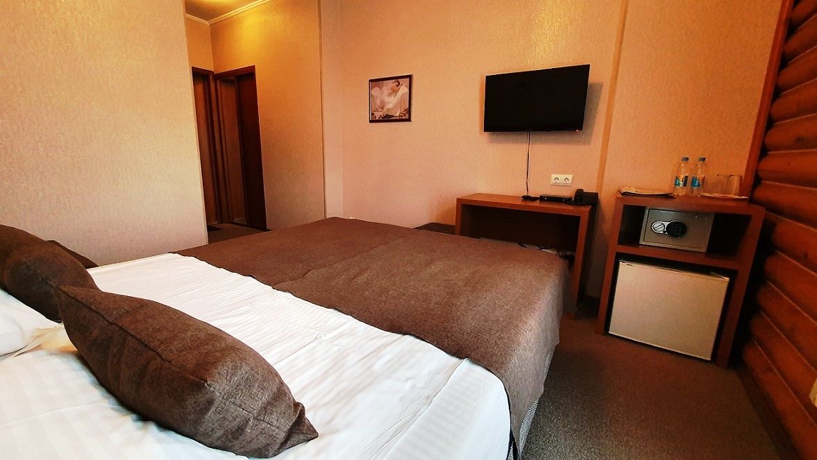 стандартный номер с двуспальной кроватью в гостинице Фаворит